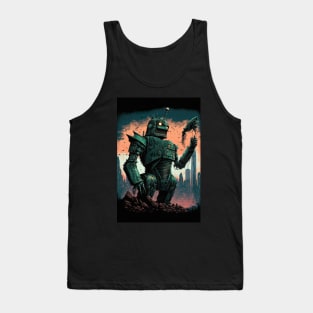 Monster giant robot attacking the city Tank Top